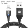 Magnetic Cable Micro USB Type C For iPhone Lighting Cable 1M 3A Fast Charging Wire Type-C Magnet Charger Phone Cable